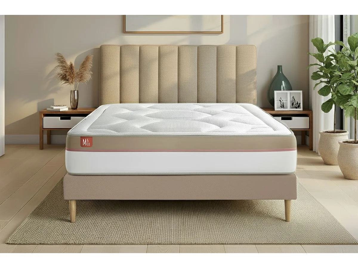 Matelas LE COSY 160x200cm Mémoire de forme 7 zones de confort - Ep. 30cm