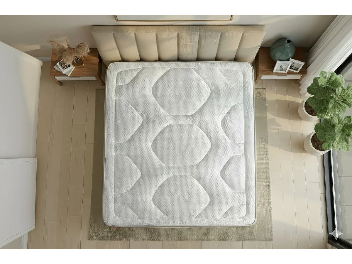 Matelas LE COSY 160x200cm Mémoire de forme 7 zones de confort - Ep. 30cm