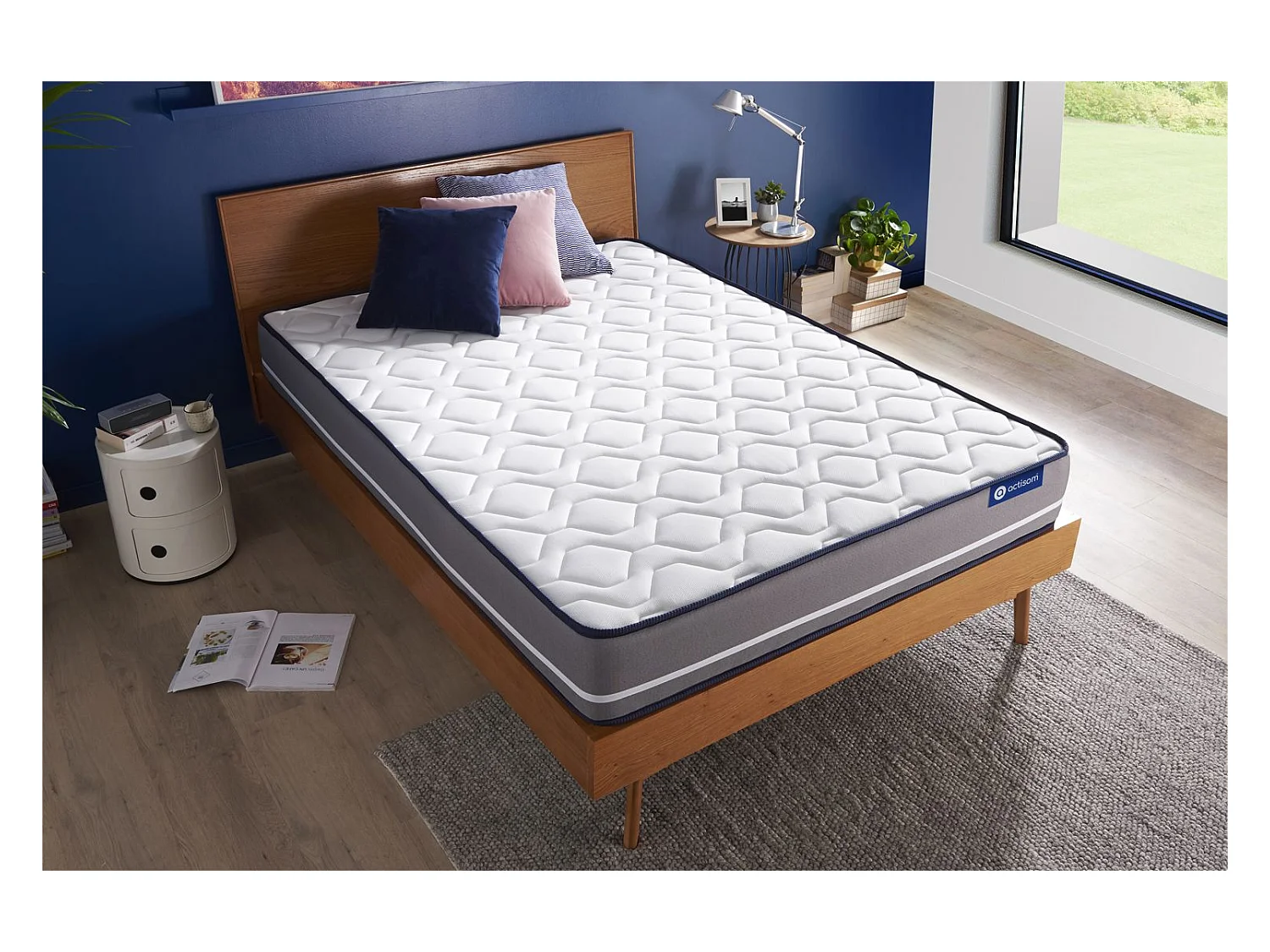 Materasso matrimoniale Actiflex pur 200x200cm - Spessore : 20cm - Molle insacchettate - Rigido