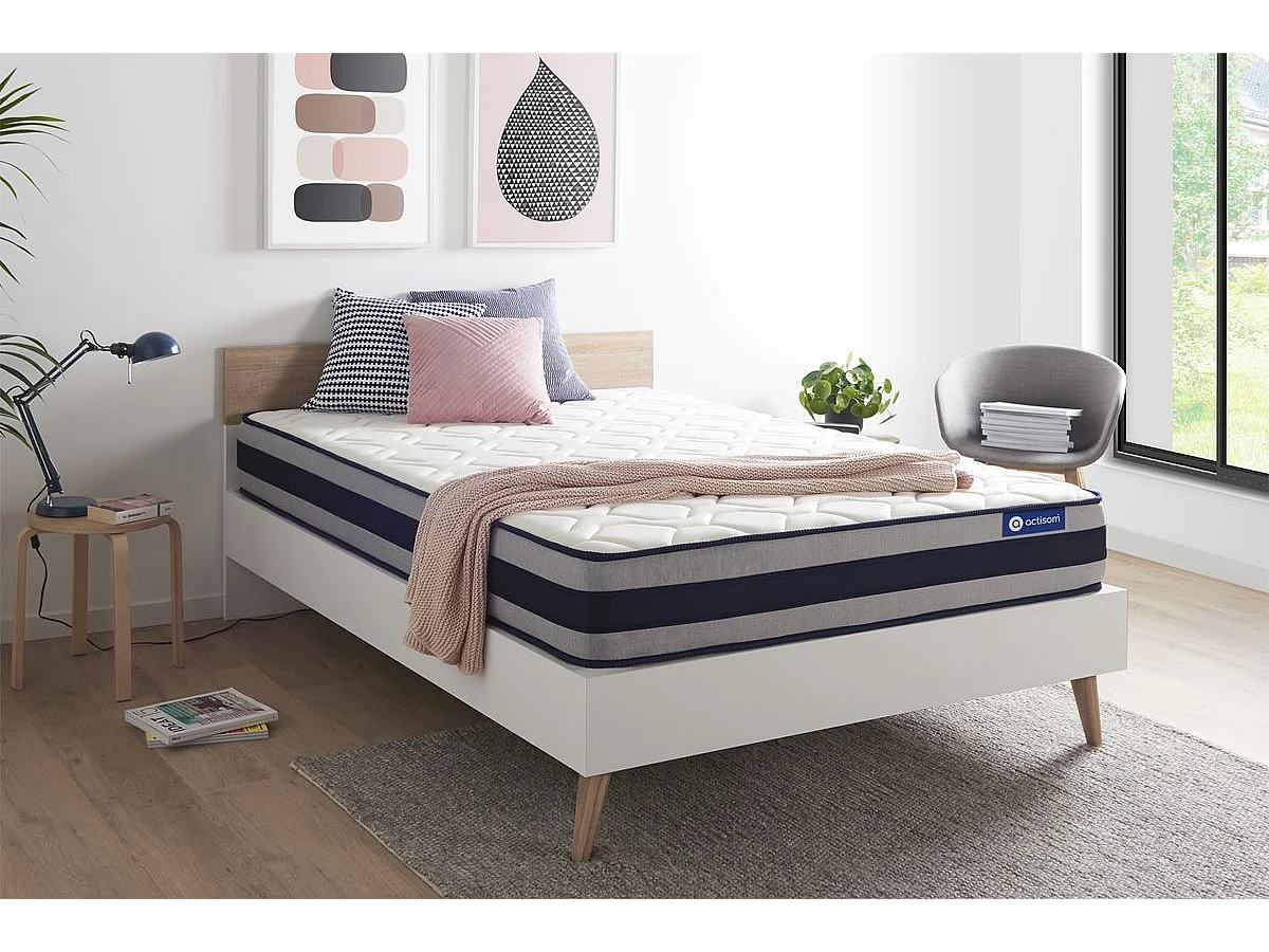 Actilatex ergo matras 140x190cm , Matrasdikte : 24 cm , Latex en traagschuim , Stevig, 5 comfortzones