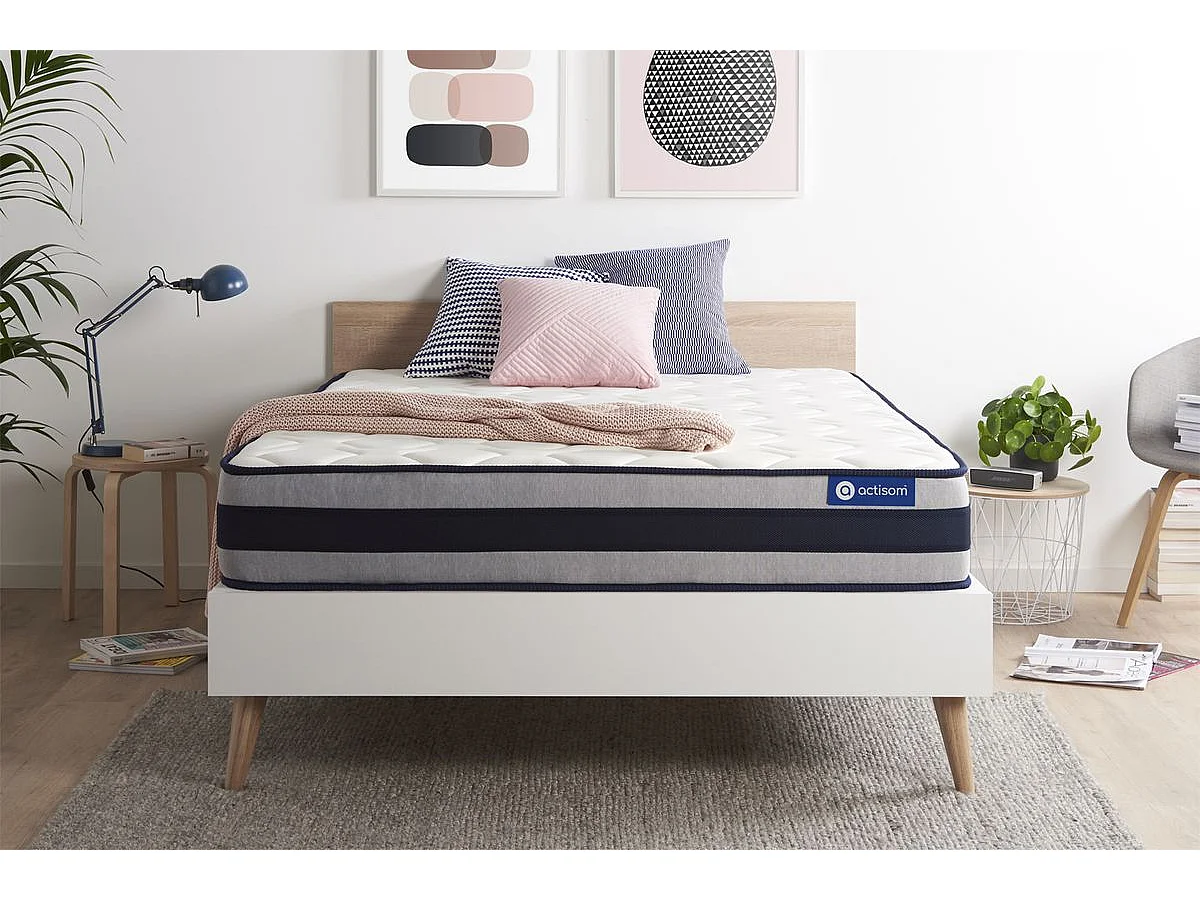 Actilatex ergo matras 140x190cm , Matrasdikte : 24 cm , Latex en traagschuim , Stevig, 5 comfortzones