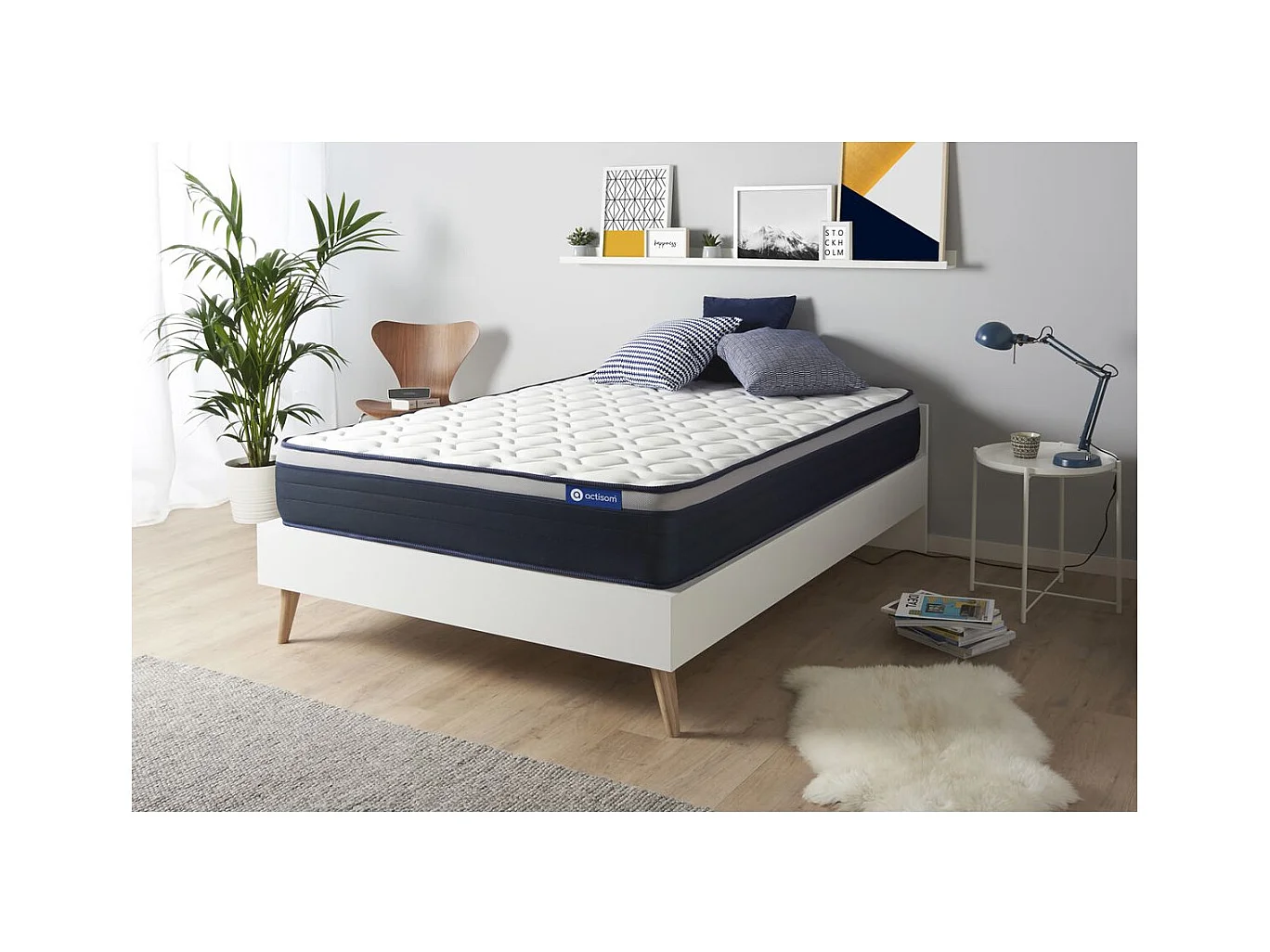 ACTISOM matelas Mémoire de forme ACTIMEMO MAX 140x200 cm Maxi épaisseur 7zones de confort