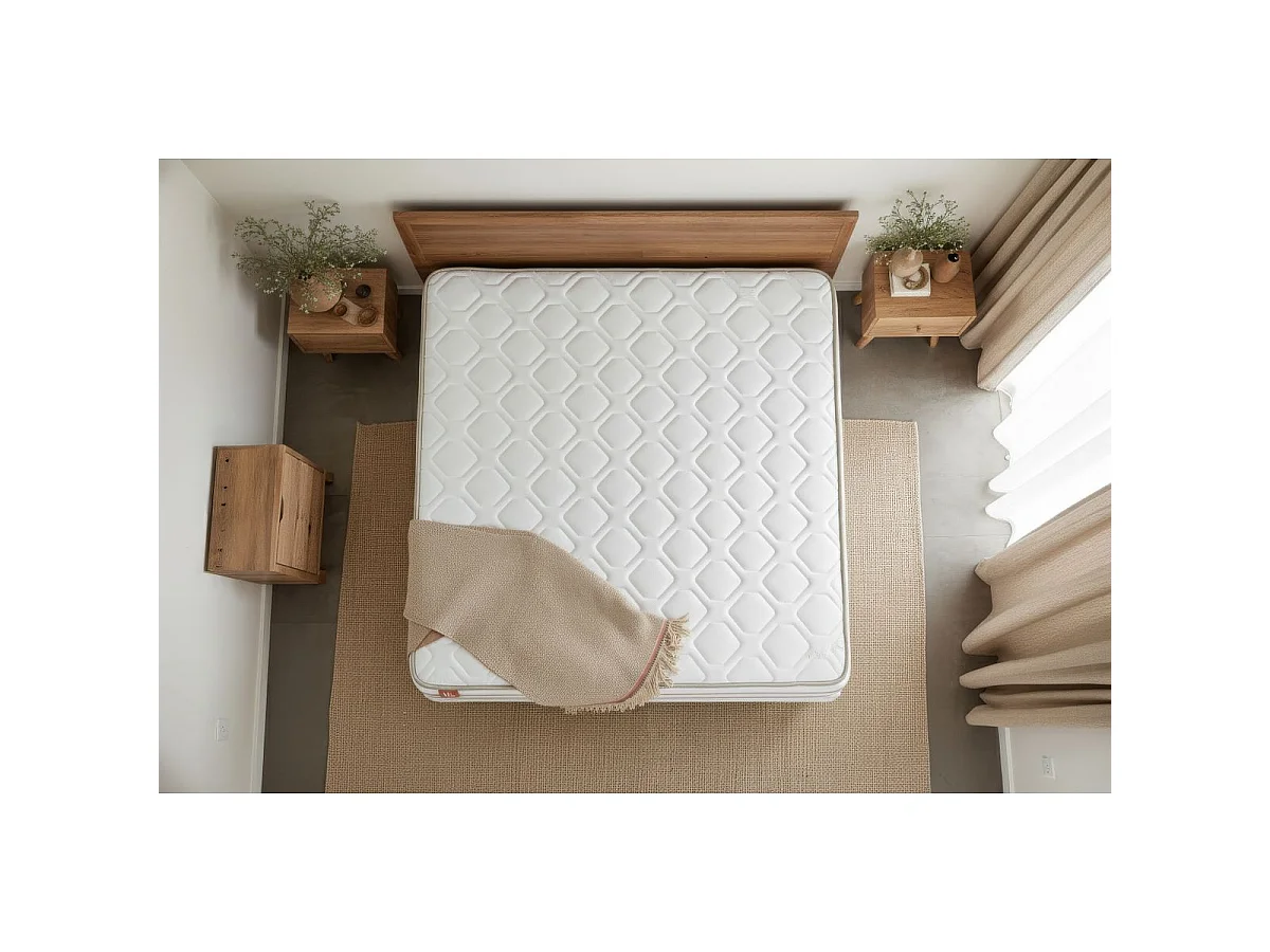 Matelas LE DOUX 160x200cm Mémoire de forme 3 zones de confort - Ep. 24cm