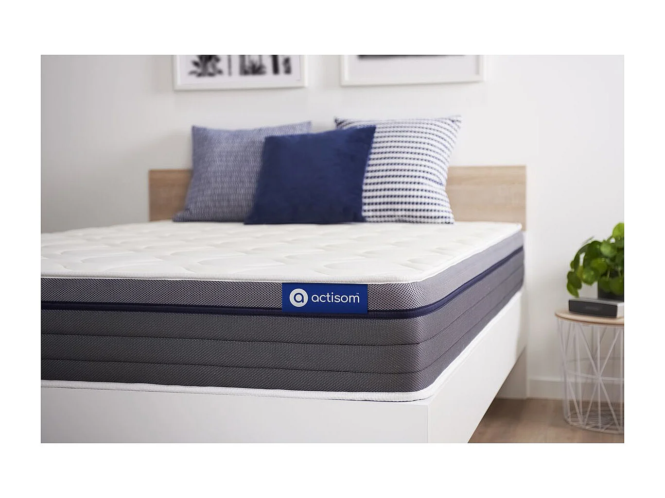 Matelas Latex+Mémoire de forme ACTILATEX ZEN 90x200 Maxi épaisseur 7zones de confort