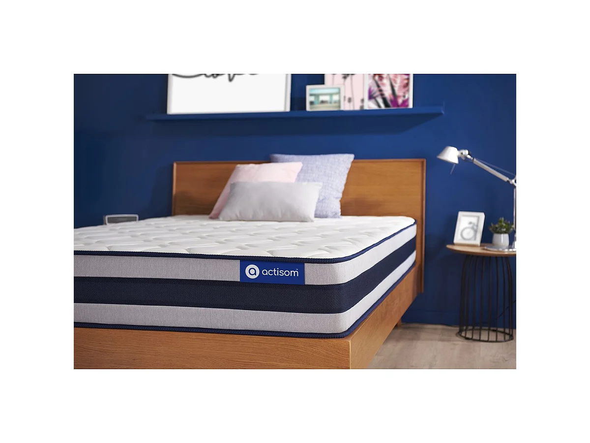 ACTISOM matelas Ressorts ensachés et Mémoire de forme ACTIFLEX ERGO 90x190 cm Maxi épaisseur 5zones de confort