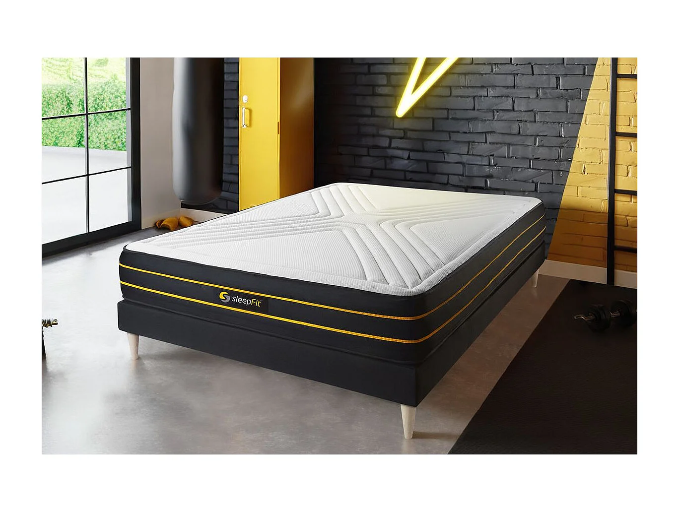 Materac ULTRA 180x200cm, Grubosc : 26 cm, Pianka z pamiecia ksztaltu i mikro sprezyny kieszeniowe, Zrównowazony, 7 strefy komfortu