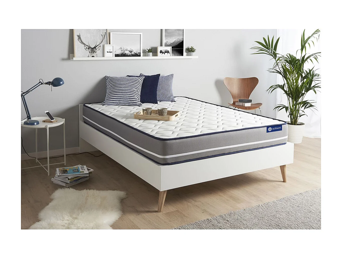 Materac Actimemo pur 140x200cm, Grubosc : 20 cm, Pianka z pamiecia ksztaltu, Wysoki, 3 strefy komfortu