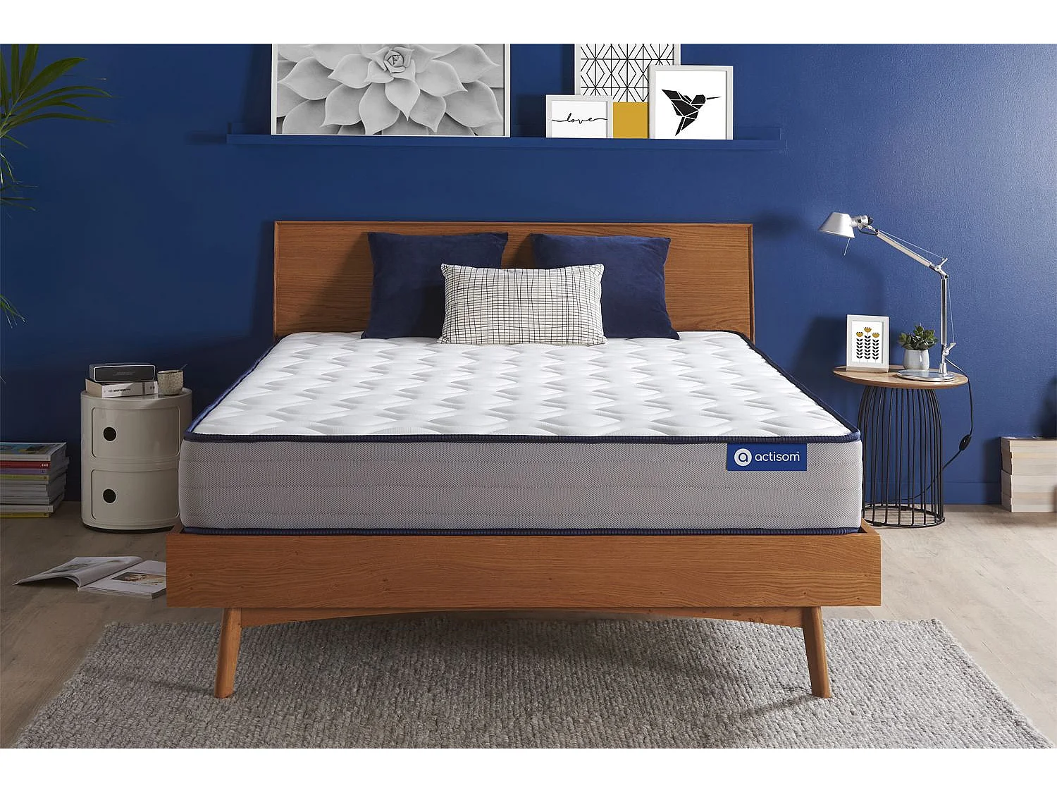 Colchón Actiflex form 160x200cm, Grosor: 22cm, Muelles ensacados y espuma viscoelástica, Firme, 3 zonas de confort