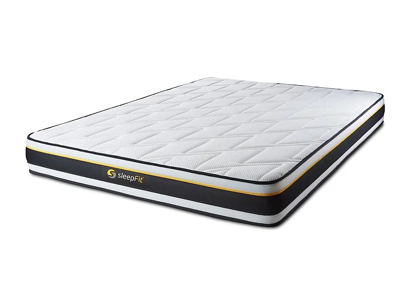 Materac SOFT 140x190 cm, Grubosc : 19 cm, Pianka HD z kolózkami mikropowietrznymi, Bardzo wysoki, 3 strefy komfortu