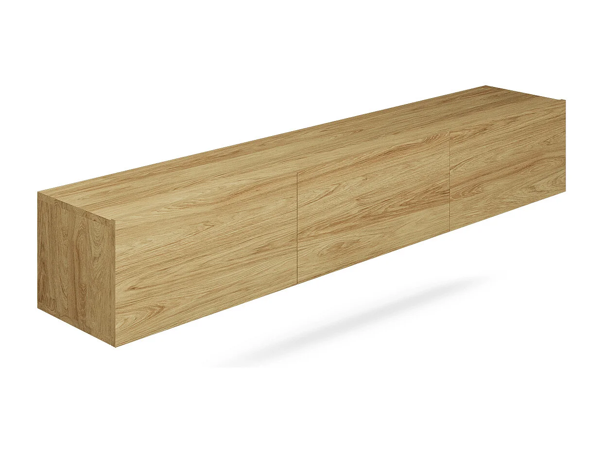 Meuble TV mural 3 portes 180 cm Idao Bois