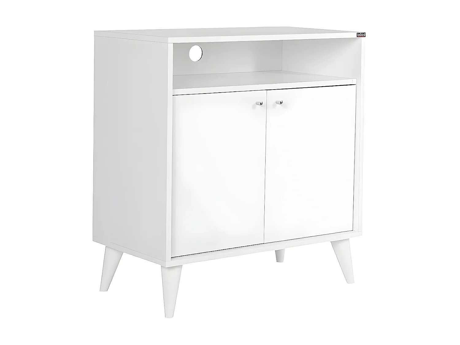 Mobile Kailua 2037, Bianco, 79x73x42cm, Truciolare laminato