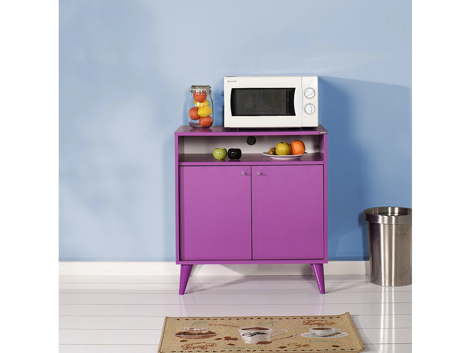 Aparador Kailua 2037, Púrpura, 79x73x42cm, Aglomerado laminado