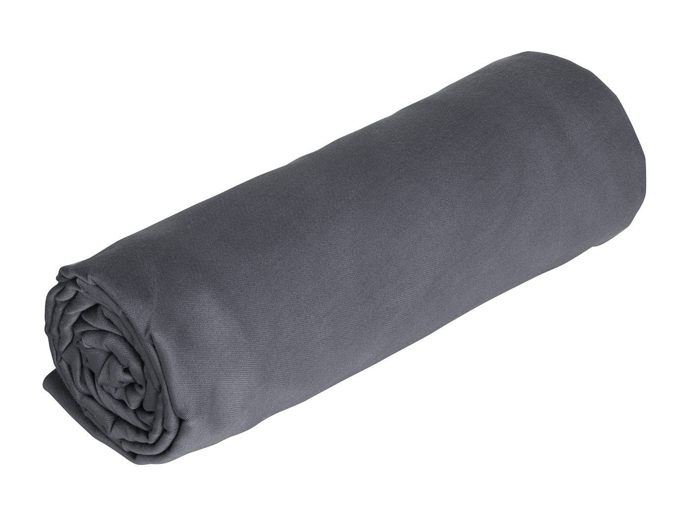 Drap Housse Percale De Coton 80 Fils - 120X190 - Bonnet De 30Cm - Gris Fonce[k4150