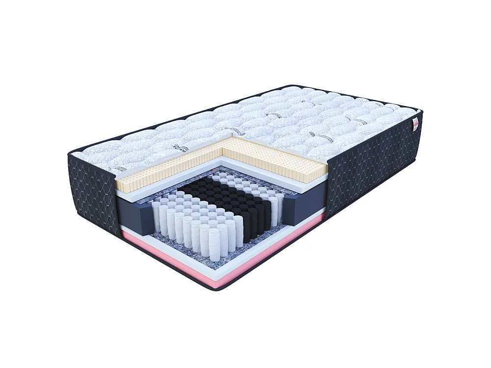 Matelas  COMFORTEO - Mémoire de Forme - Latex - Ressort ensaché - Epaisseur 25 cm -  90 x 200 cm cm
