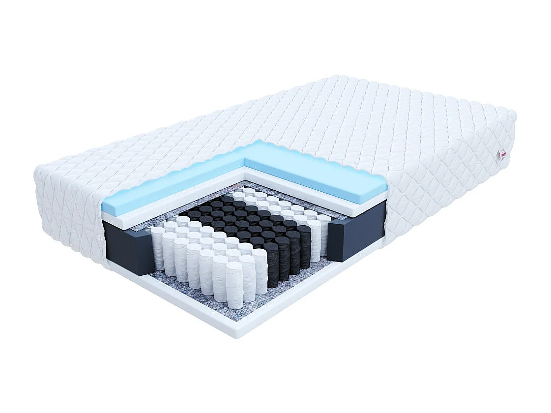 Matelas ONNA - Mousse HR - Ressorts ensachés - Epaisseur 19cm