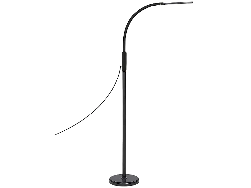 Lampadaire et lampe à pince LED modulable APUS Avec variateur Métal Noir