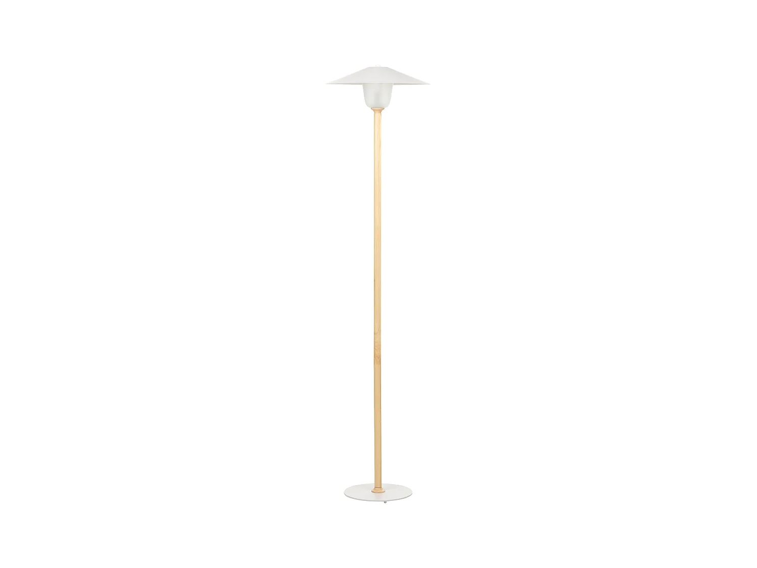 Lampadaire MOPPY Bois de chêne Blanc
