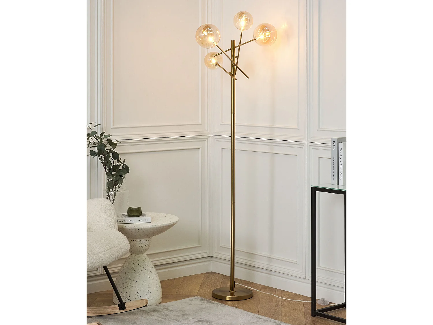 Staande lamp TAMESI Metaal Goud