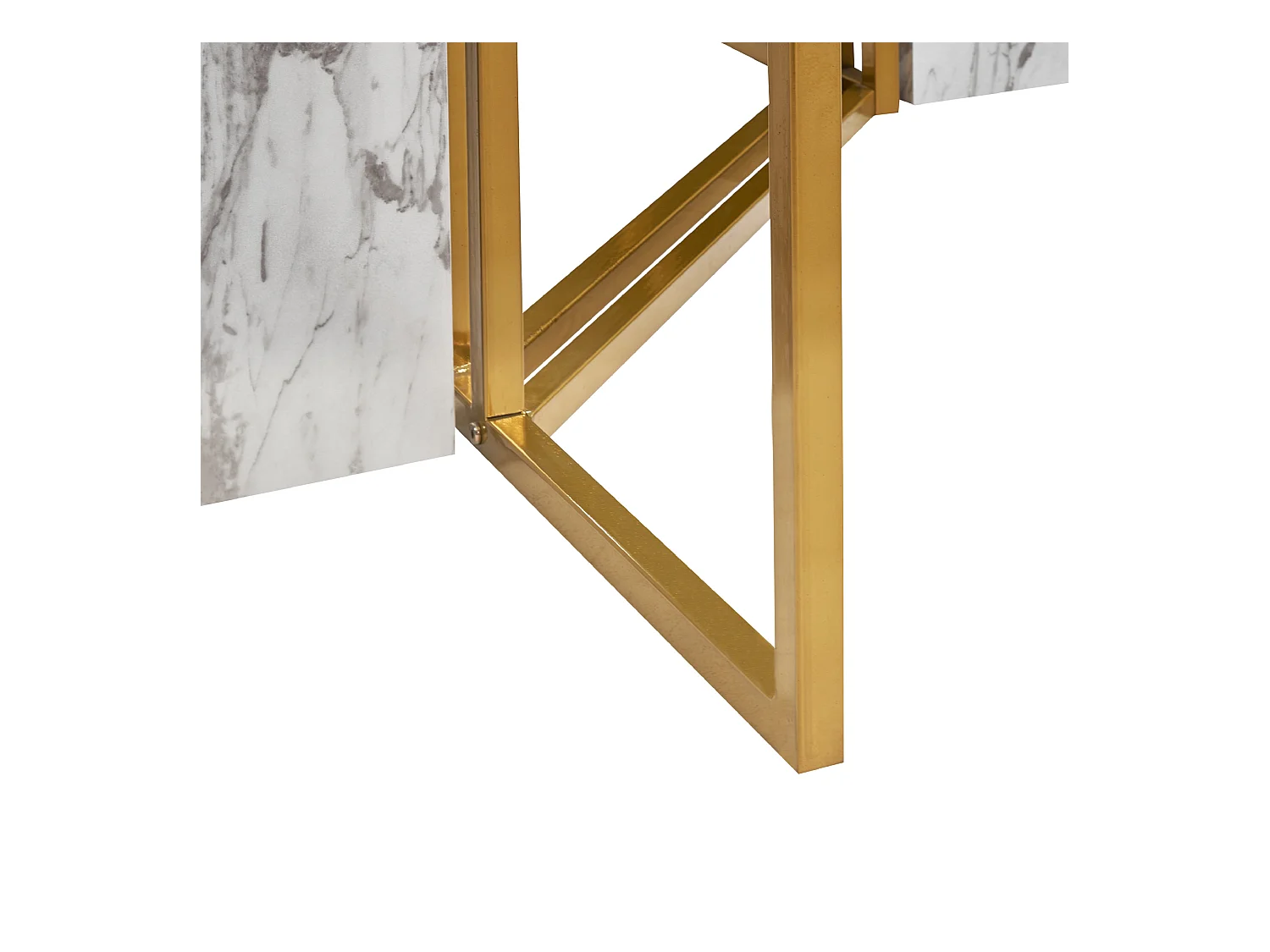 Table de repas CALCIO Marbre blanc 200 cm 100 cm