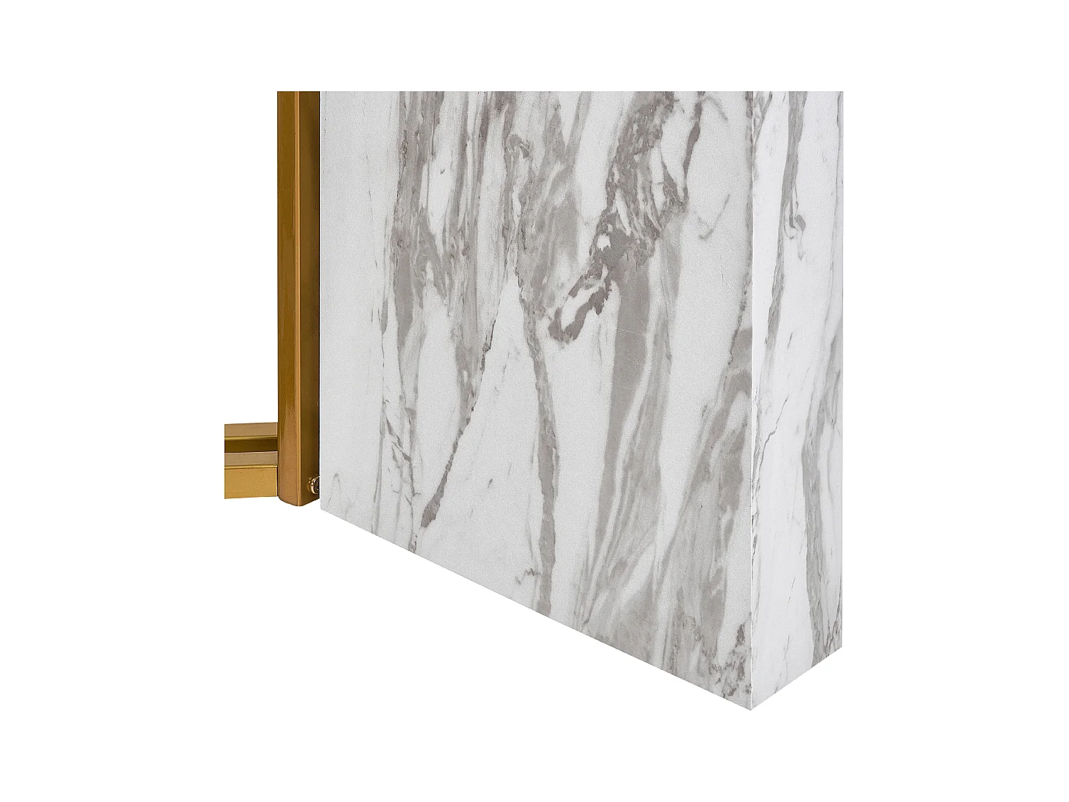 Table de repas CALCIO Marbre blanc 200 cm 100 cm