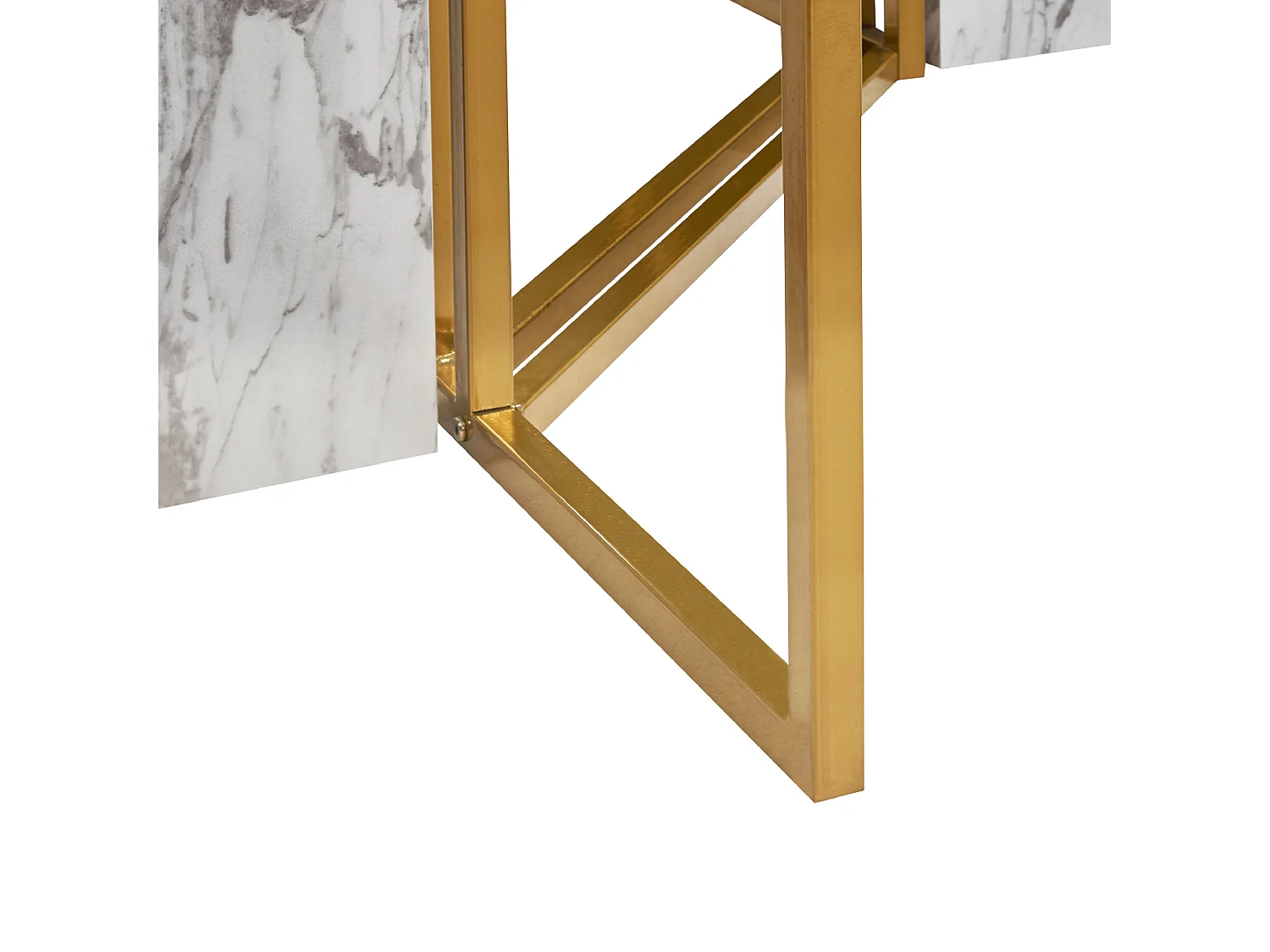 Table de repas CALCIO Marbre blanc 200 cm 100 cm