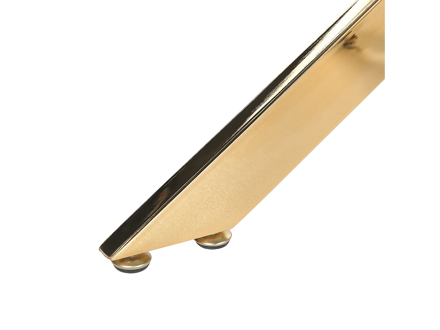 Table de repas MARAMO Doré 120 cm 70 cm Verre de sécurité