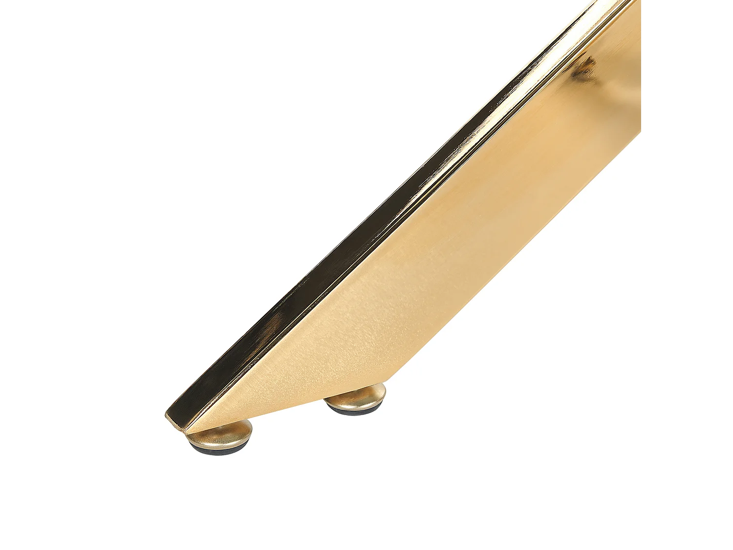 Table de repas MARAMO Doré 120 cm 70 cm Verre de sécurité