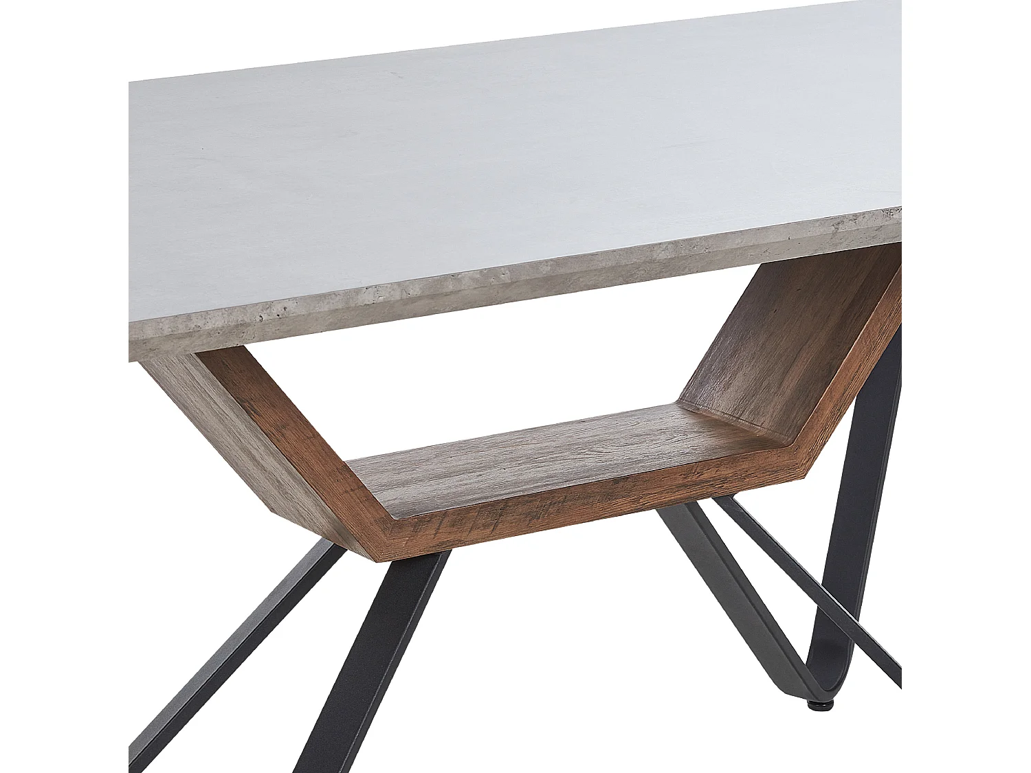 Mesa de jantar BANDURA Cinzento 180 cm 90 cm