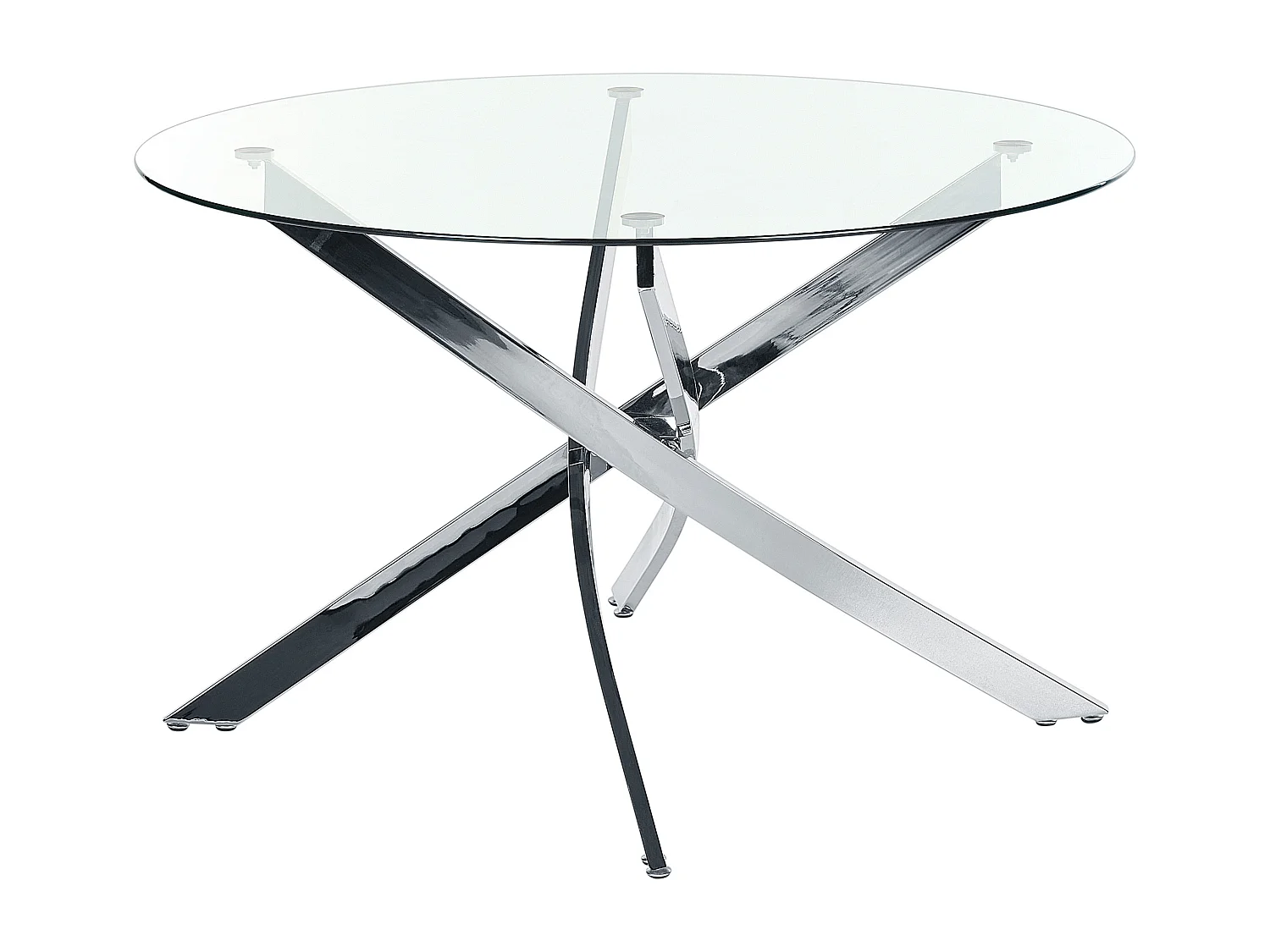 Table de repas MARAMO Argenté 120 cm 120 cm Verre de sécurité