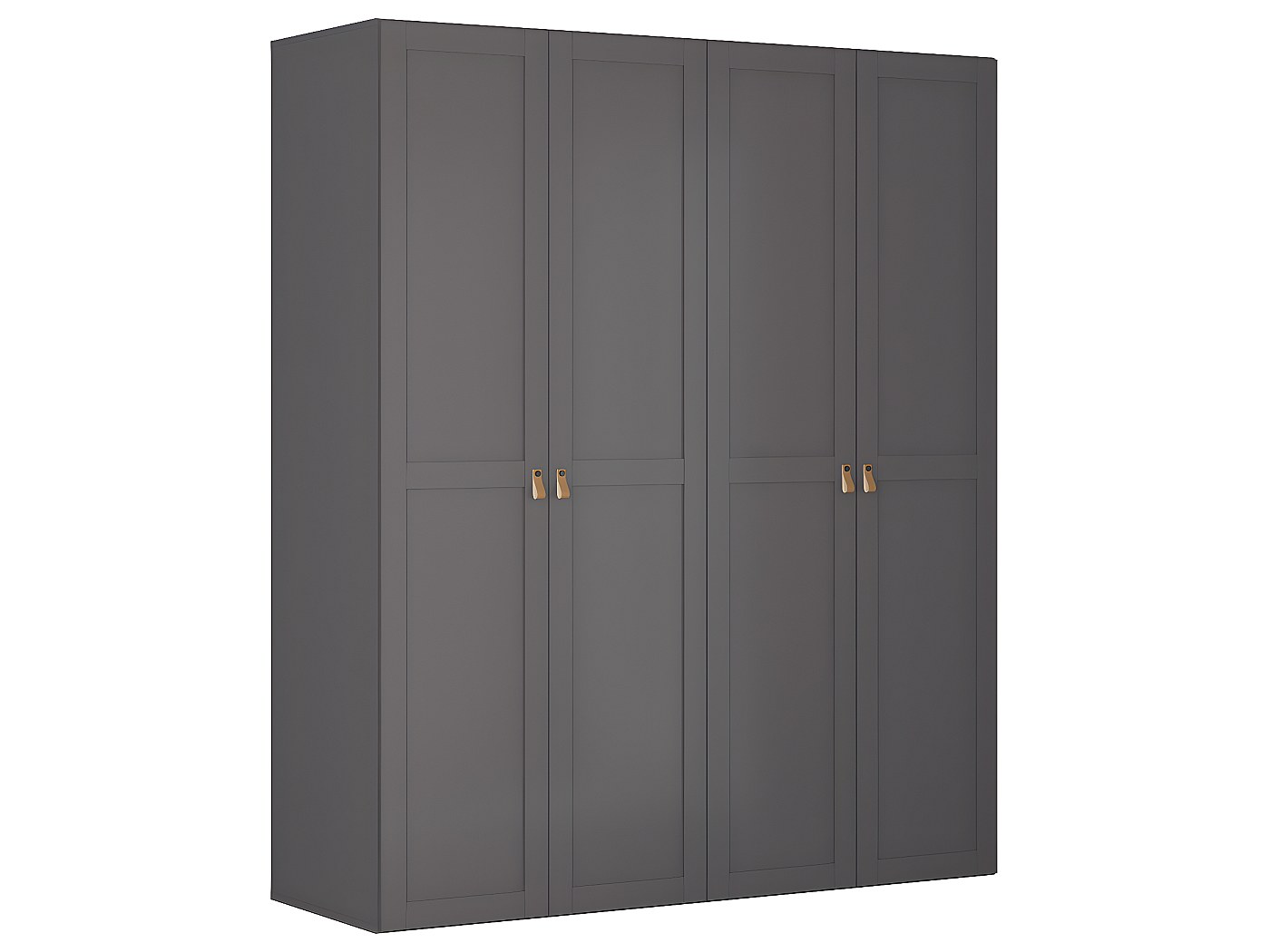 Armoire 4 portes L200 x H240 cm Flex Gris Anthracite