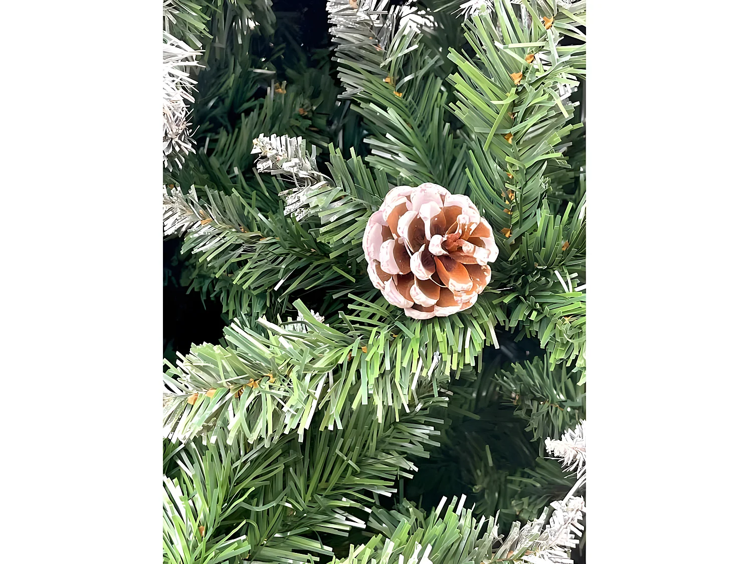 Kleine besneeuwde kerstboom 120 cm