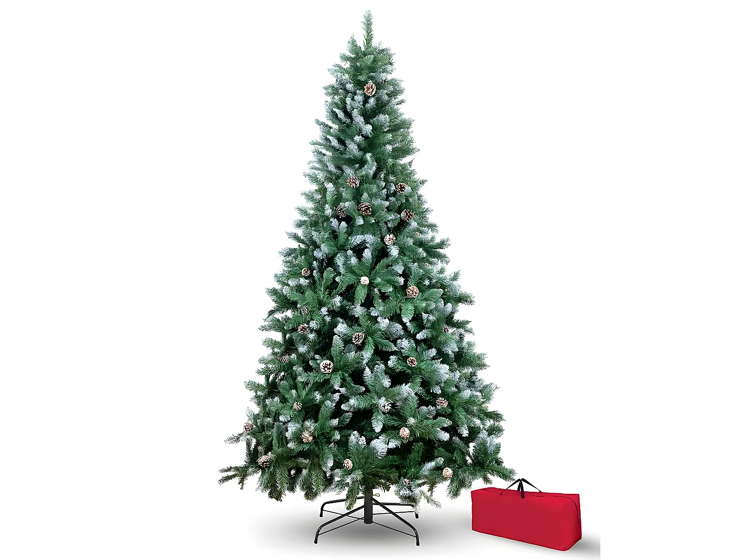 Kunststof besneeuwde kerstboom 150cm eenvoudig te monteren