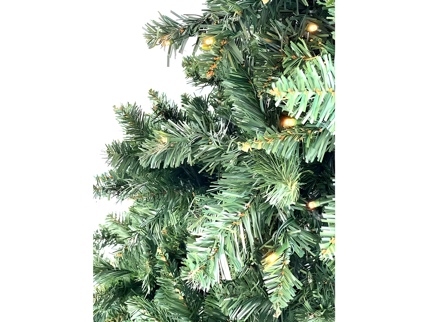Realistische kerstboom met geïntegreerde LED's 240 cm
