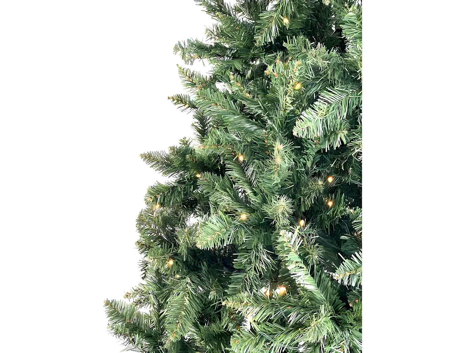Realistische kerstboom met geïntegreerde LED's 240 cm