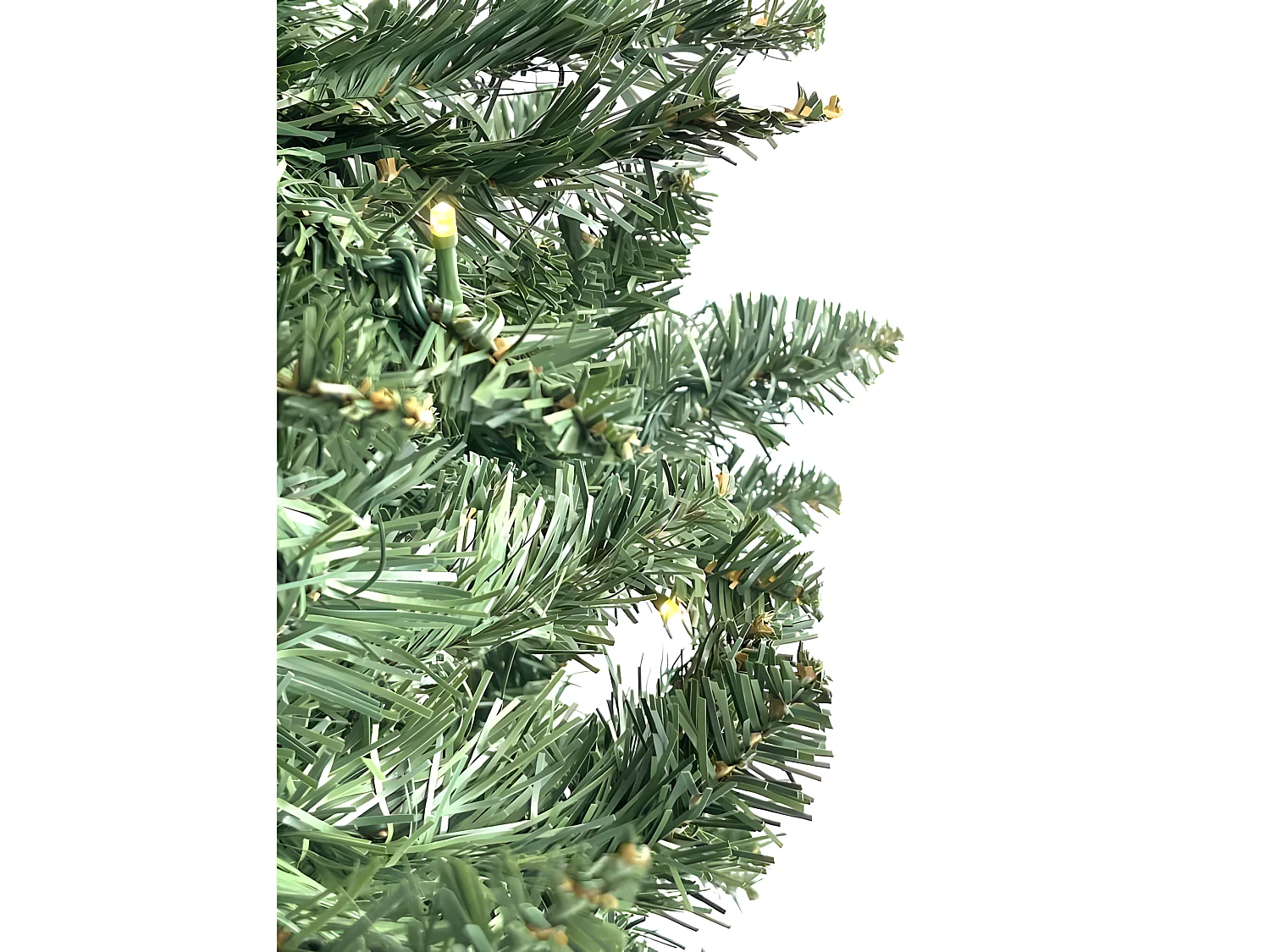 Realistische kerstboom met geïntegreerde LED's 240 cm