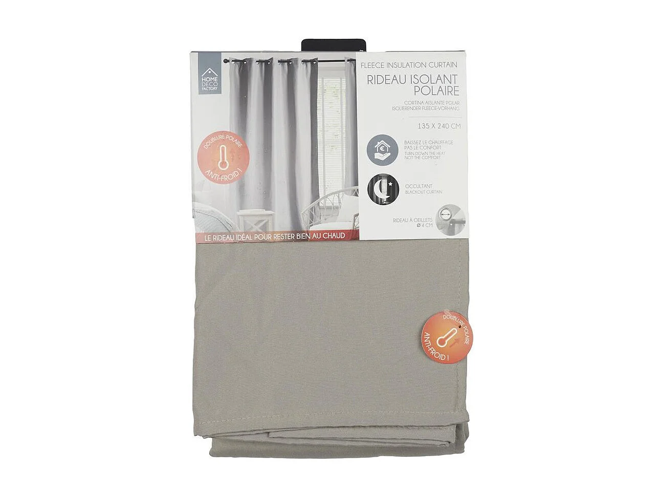 RIDEAU ISOLANT POLAIRE 135X240CM M6