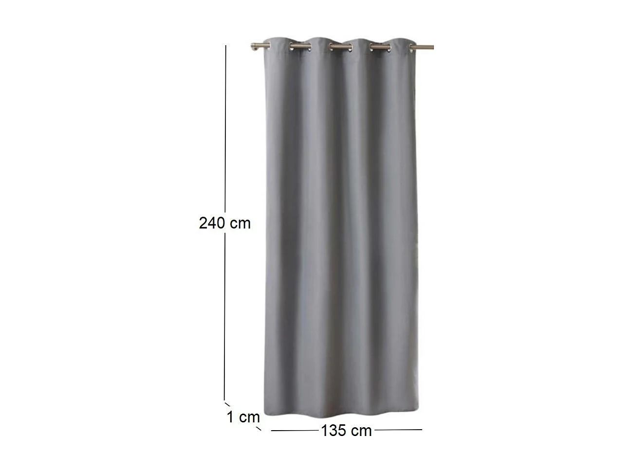 RIDEAU ISOLANT POLAIRE 135X240CM M6