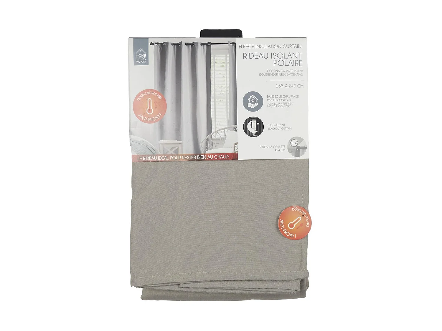 RIDEAU ISOLANT POLAIRE 135X240CM M6