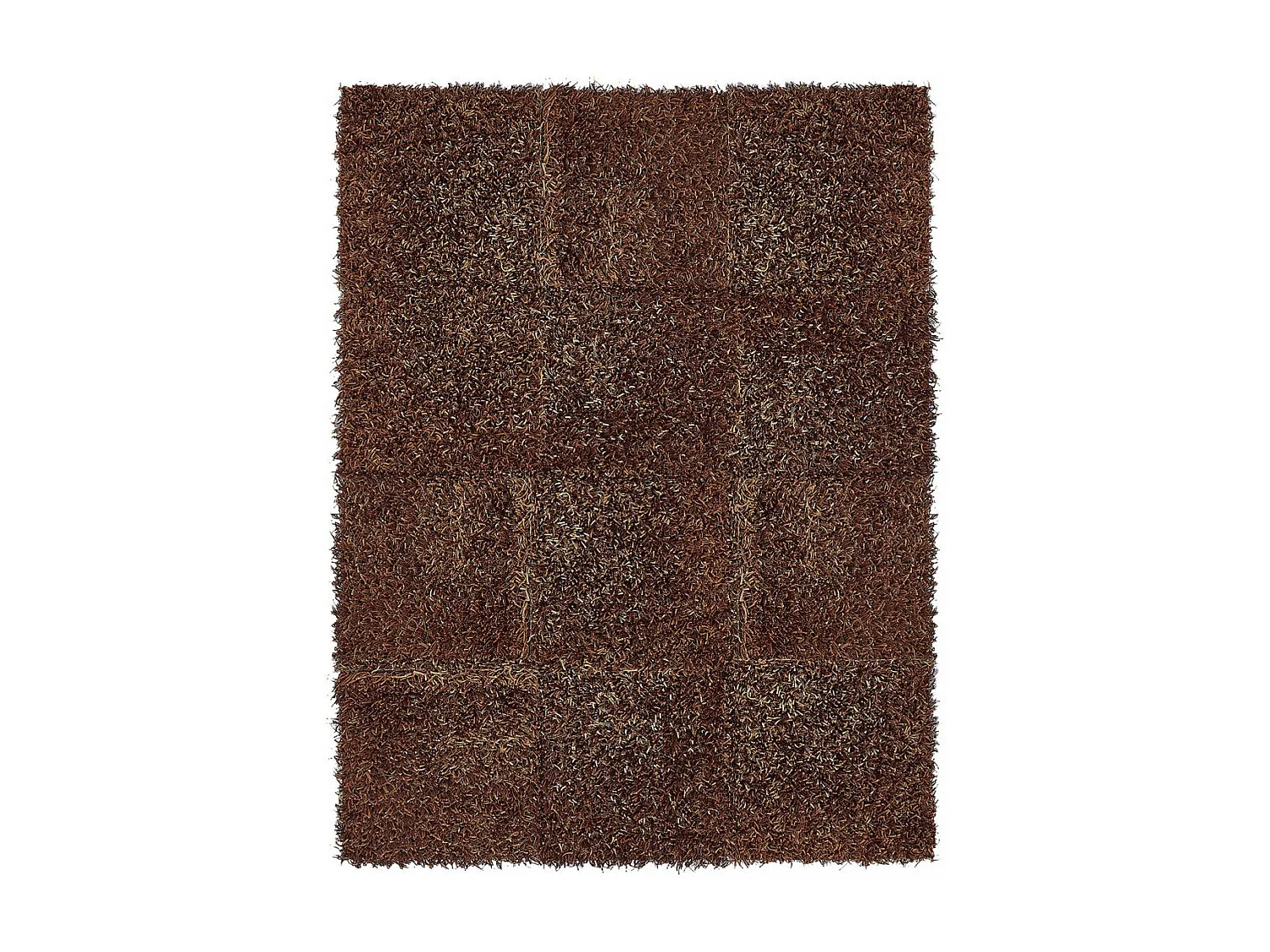 Tappeto Shaggy 120x160 rettangolo trapuntato marrone fantasia unita SHAGGY N