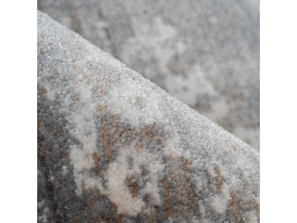 tappeto da soggiorno 160x230 tessuto rettangolo grigio motivo orientale MEDALLIA