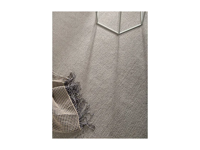 tapis chambre 80x150 tissé gris rectangle motif uni UNI DOUX