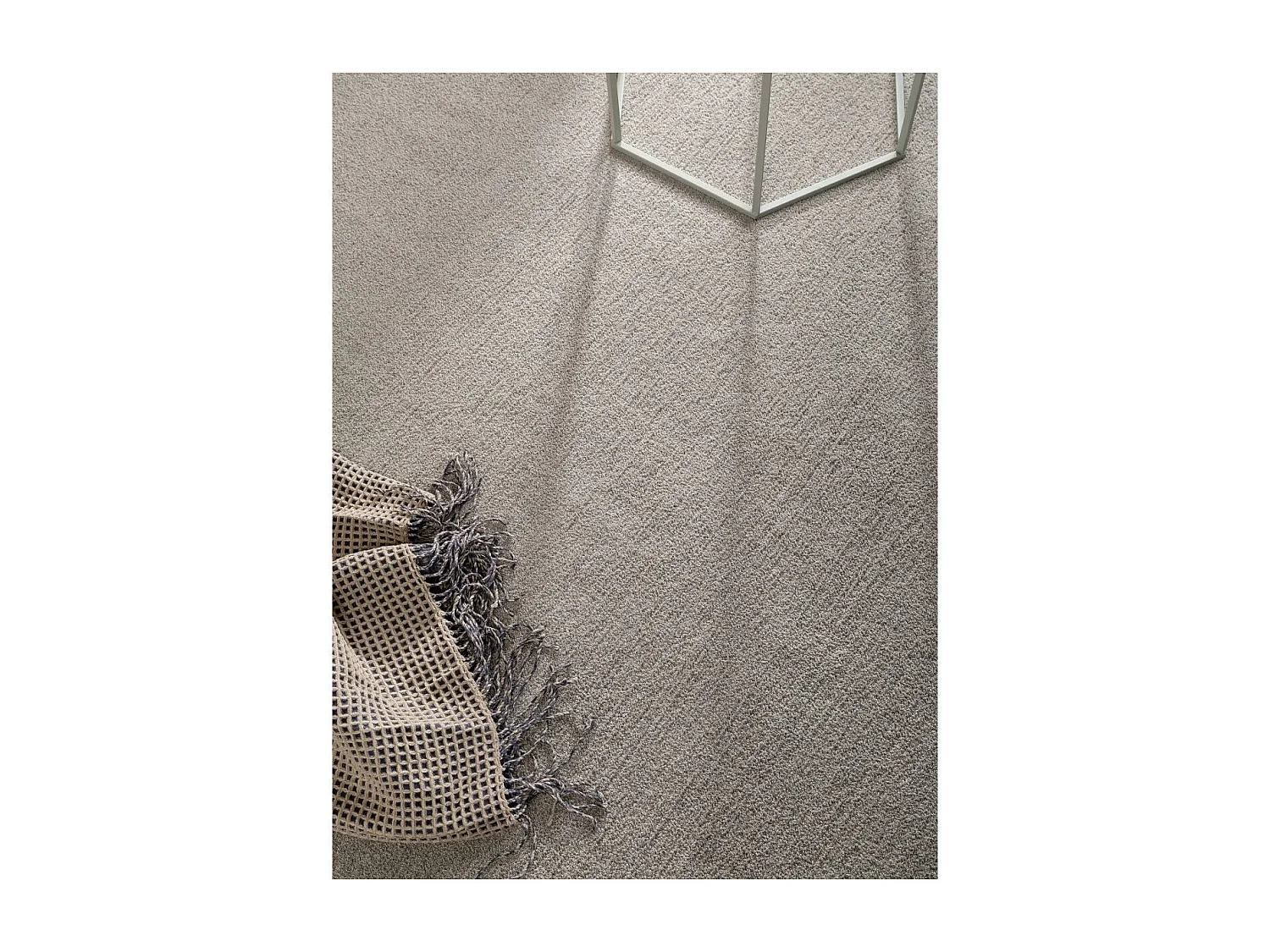 tapis chambre 80x150 tissé gris rectangle motif uni UNI DOUX