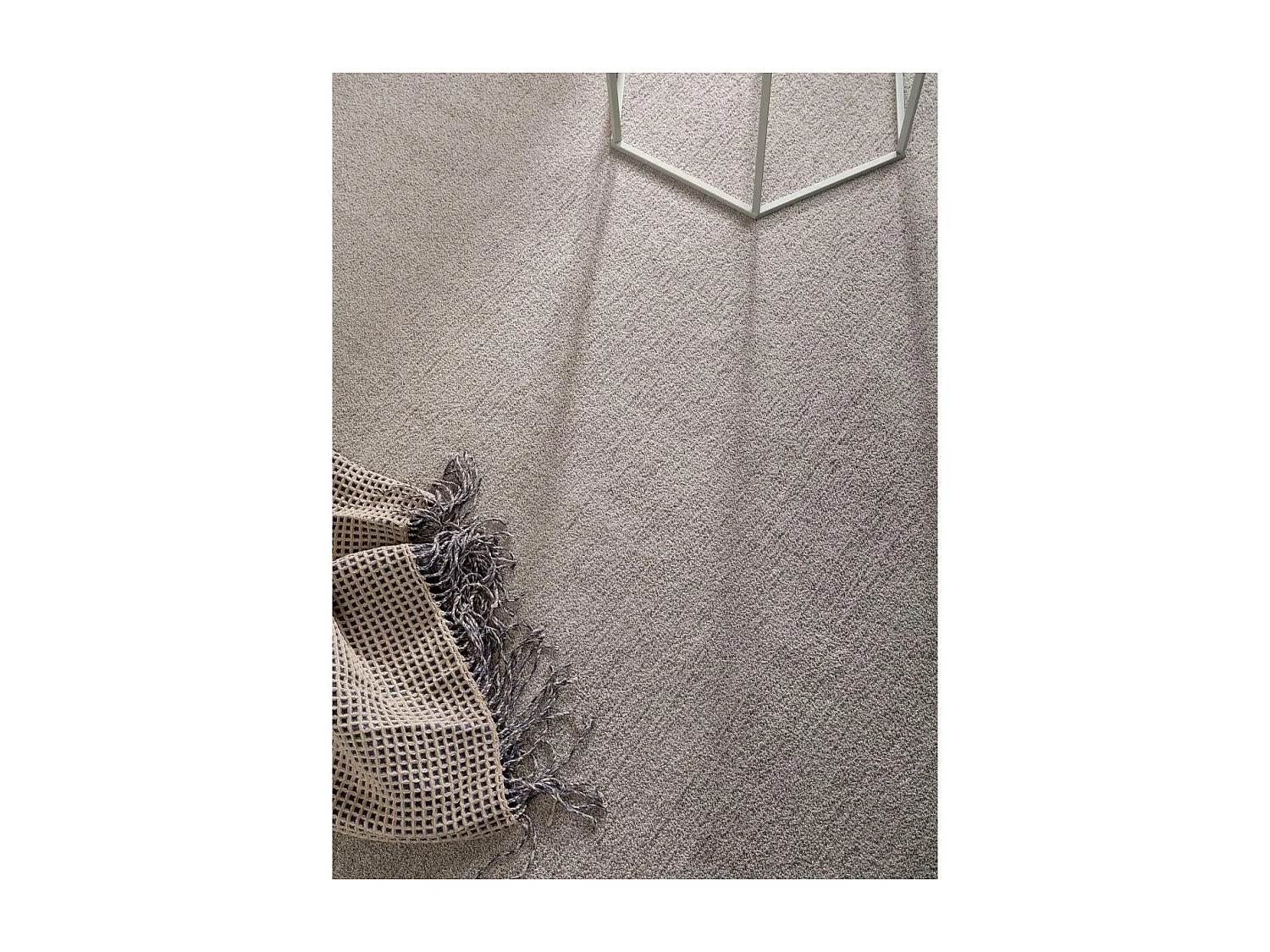 tapis chambre 80x150 tissé gris rectangle motif uni UNI DOUX