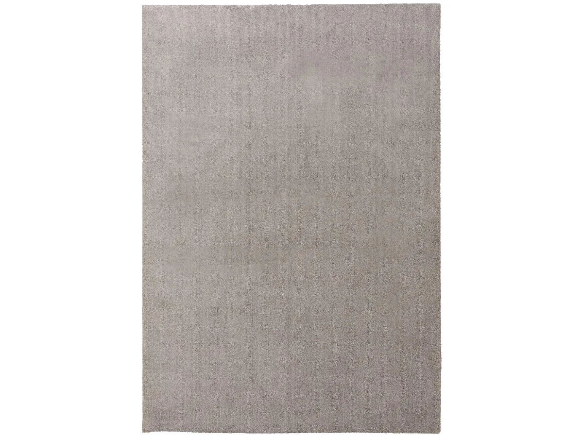 tapis chambre 80x150 tissé gris rectangle motif uni UNI DOUX