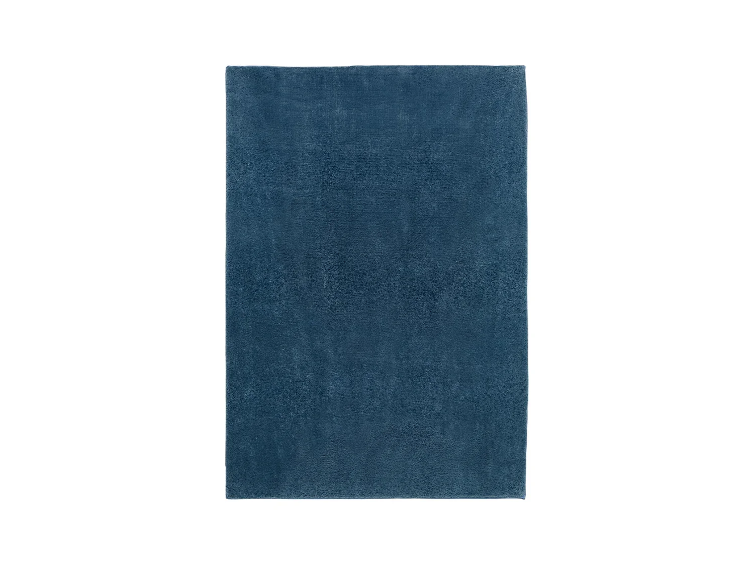 tapis salon 160x230 tissé bleu rectangle motif uni CARTINO