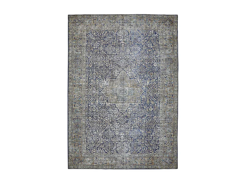 tapis chambre 120x170 tissé jaune rectangle LOMPTE