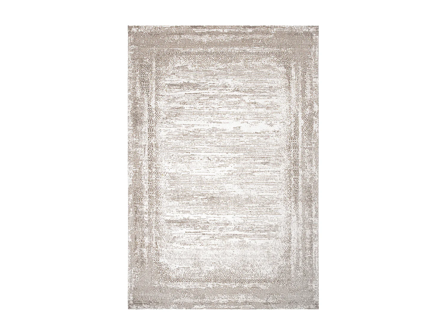 tapis grand salon 200x280 tissé beige rectangle motif faux uni LYN7 KALEE