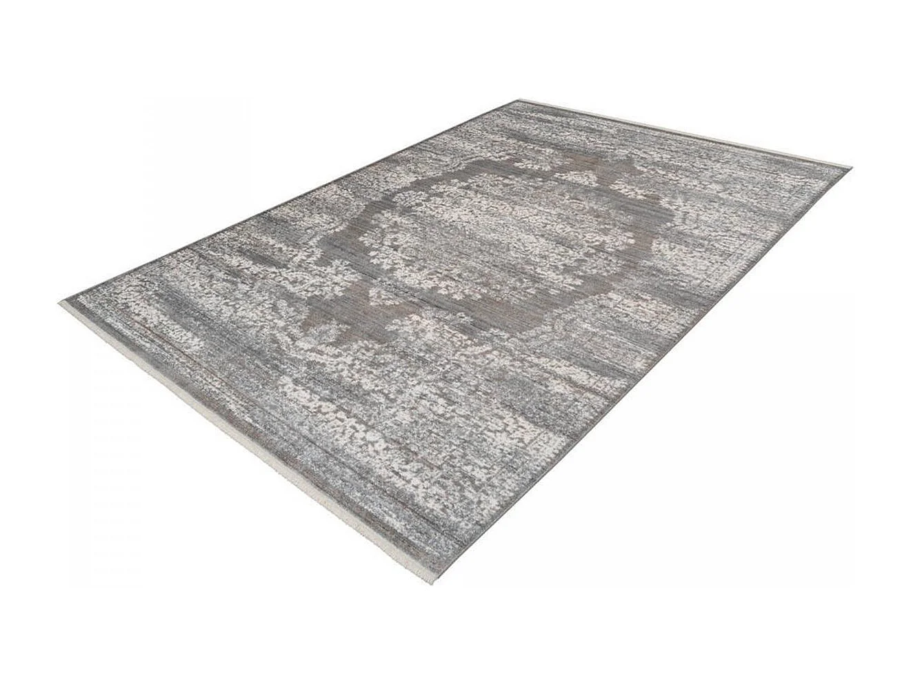 tappeto per camera da letto 80x150 tessuto rettangolo grigio motivo orientale MEDALLIA