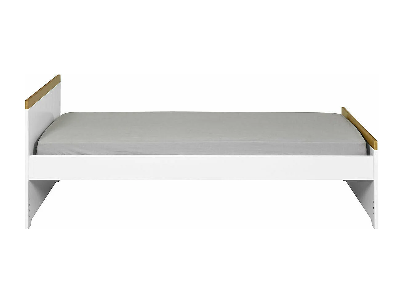 Lit enfant 90x190 cm panneaux de fibres blanc NAIS