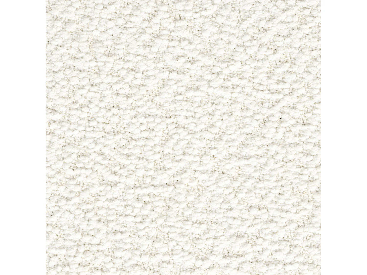 Marcos - Tabouret rond en tissu bouclette ø40cm - Blanc